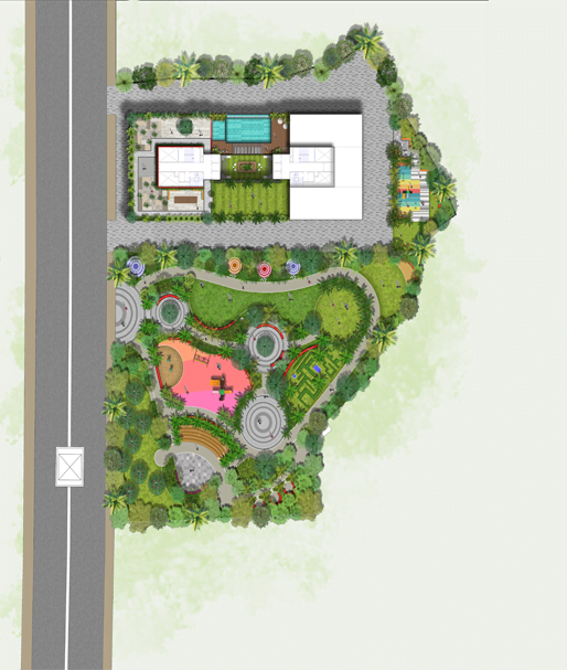 Seven Eleven Courtyard Layout Plan