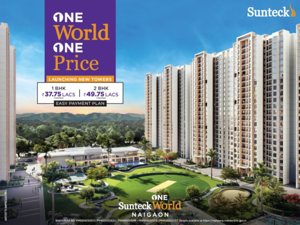 Sunteck one world naigaon west